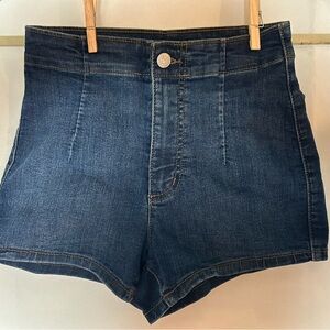 Wild Fable Blue Jean Shorts High Waisted Tailored Fit